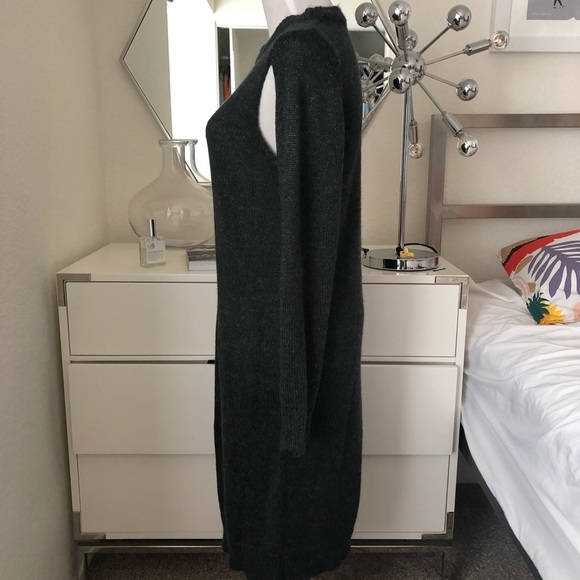 Cheap Monday knit sweater dress gray XS Preowned - Picture 4 of 7